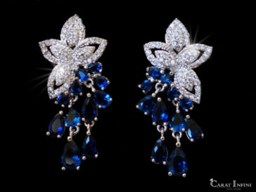 fashion jewelry - Panizza earrings - carat infini, belgium